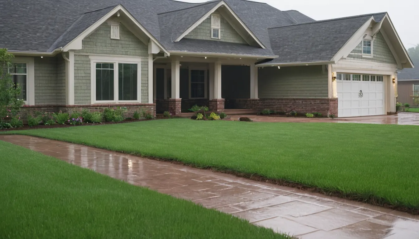 Single-story brick ranch home with a tidy lawn in Grand Prairie
